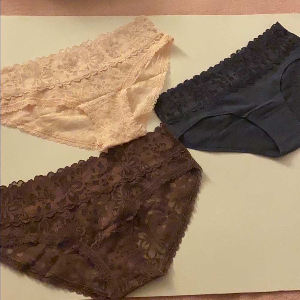 VS lace and cotton panties
